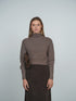Point Chunky Knit Crew Sweater in Glacier